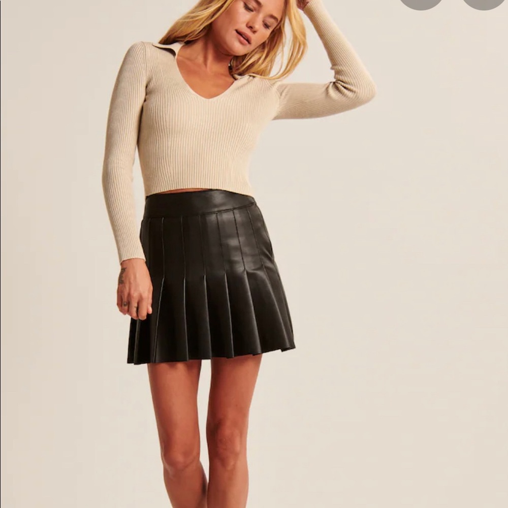 Abercrombie leather skirt